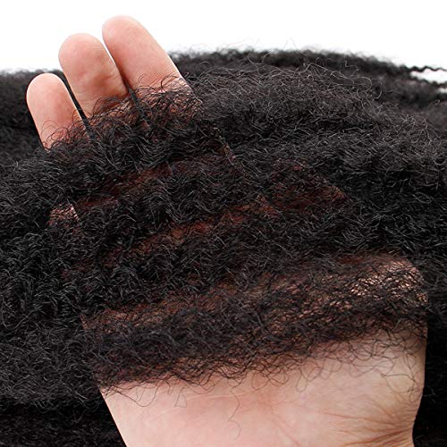 BAISAI 18 Inch Marley Twist Braiding Hair 1B# - Afro Kinky Crochet Extensions