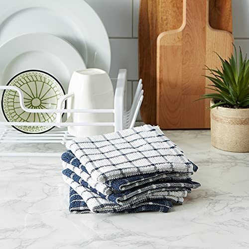 DII Nautical Blue 12x12 Cotton Dishcloth Set - 6 Pack