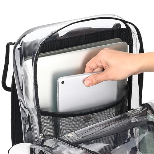 Fuyicat Clear Backpack - Heavy Duty PVC, Stadium Approved, Large