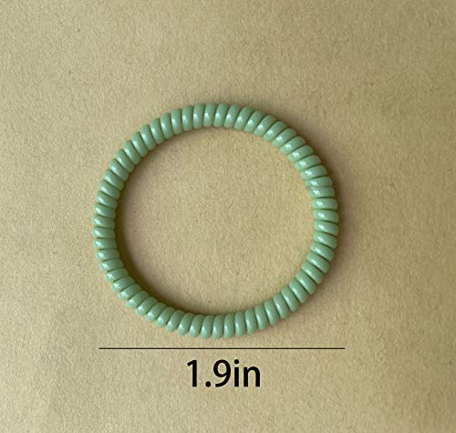 Spiral Hair Ties - 100 Pcs No Crease Elastic Coils for All Hair Types