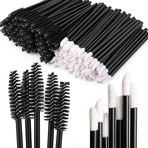200 Disposable Mascara Wands & Lip Brushes for Makeup