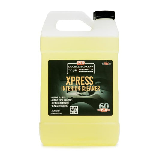 P & S PROFESSIONAL DETAIL PRODUCTS Xpress Interior Cleaner – Safe for Leather, Vinyl, Plastic & More, Removes Dirt, Grease & Oil, No Residue, Fresh Scent, No Dilution Needed - 1 Gallon