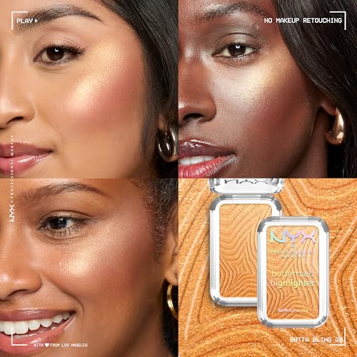 NYX Buttermelt Highlighter - 12H Wear Light Copper Glow