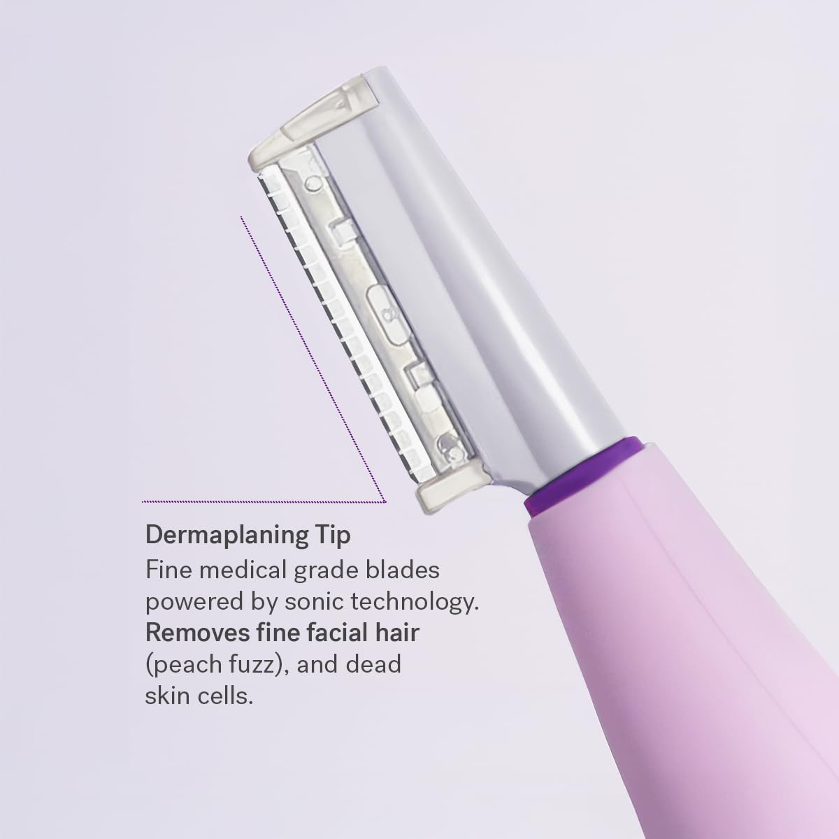 Michael Todd Beauty | Sonicsmooth Dermaplane Razor for Women - Face & Eyebrow Trimmer - 8 Weeks of Blades