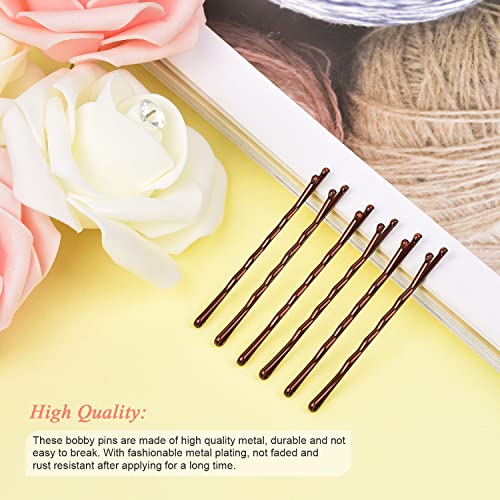 Brown 2.2inch Bobby Pins - 240 Pack Hair Pins for Women & All Hair Types