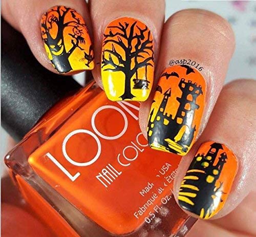 Nail Art Stamping Plate - Halloween Party 01 Theme Park Collection