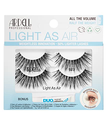 Ardell Light As Air 523 Lashes - 2 Pairs with DUO Pipette