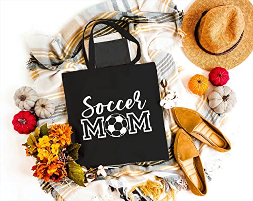 Soccer Mom Canvas Tote Bag - Reusable Grocery Shopping Bag