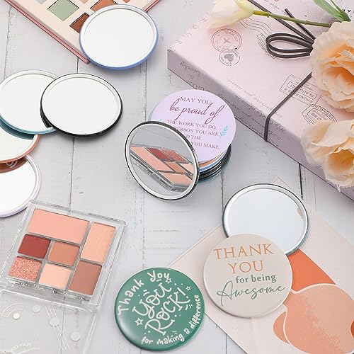 Thyle 30 Pcs Compact Mini Mirrors - Classic Color, Employee Appreciation Gift