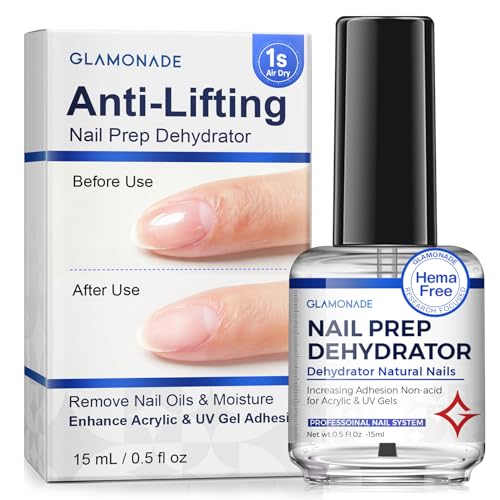 Glamonade Nail Prep Dehydrator | Acid-Free 15ml for Strong Adhesion