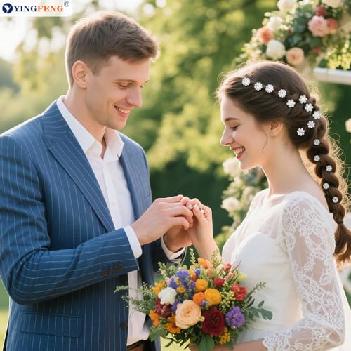 60 Pcs U-Shaped Silver Bridal Hair Pins - YINGFENG Wedding Accessories