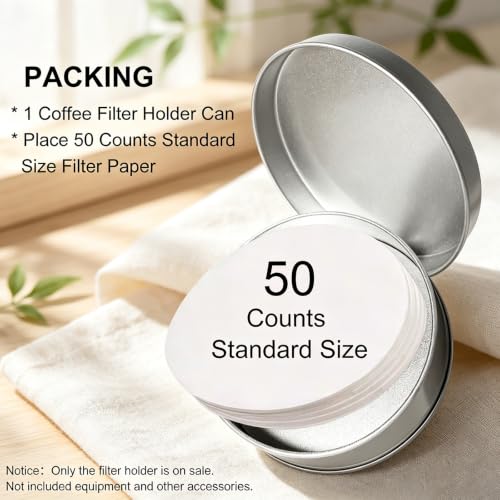 VAMIGO Travel Coffee Filter Holder - Dustproof & Compact Case for Standard Filters