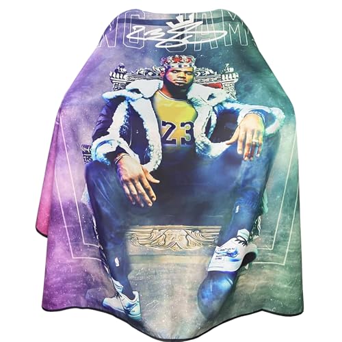 LxrEcksto Throne Pattern Barber Cape - Waterproof Hair Cutting Gown