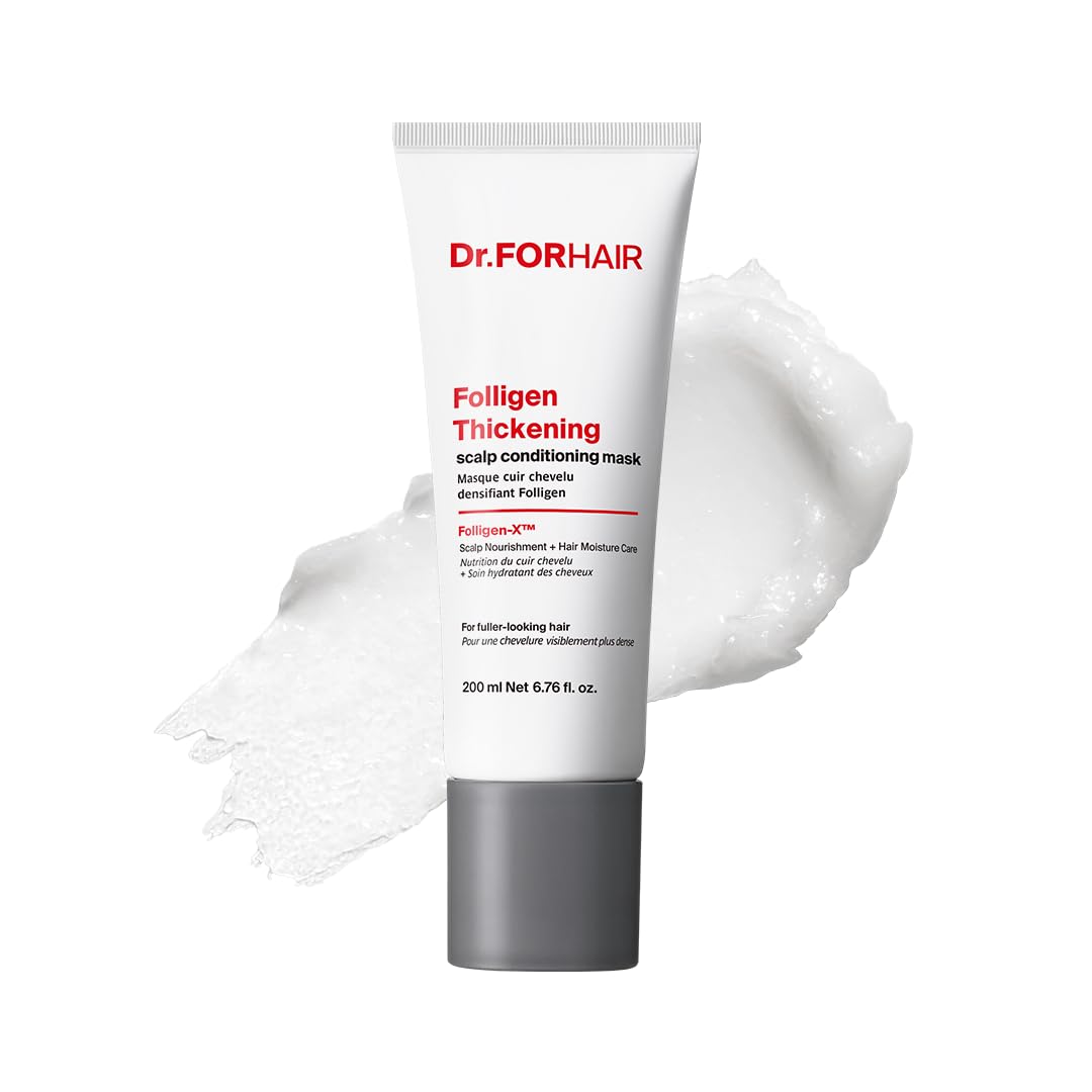 Folligen Thickening Scalp Conditioning Mask - Nourishing Biotin, Keratin & Peptides | 6.76 oz Hair Treatment