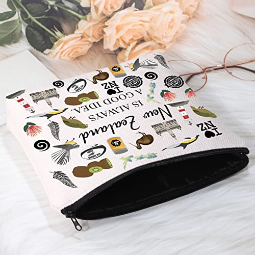 New Zealand Is Always Cosmetic Bag - POFULL Travel Organizer