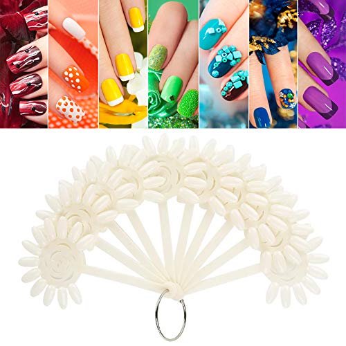 120 Pcs Transparent Nail Art Tips Display Sticks for Practice