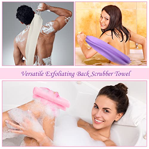 Lounsweer 7-Piece Exfoliating Back Scrubber Set with Handles