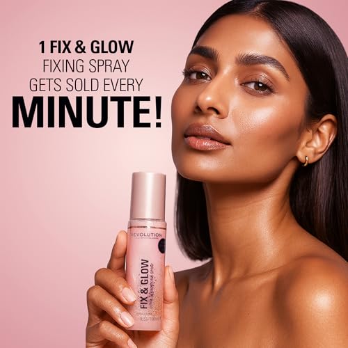 Makeup Revolution Fix & Glow Illuminating Spray - 3.38 Fl Oz
