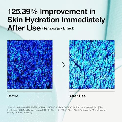 Anua PDRN 100 Hyaluronic Acid Toner Pads - Hydrating Collagen Face Mask, 60ct