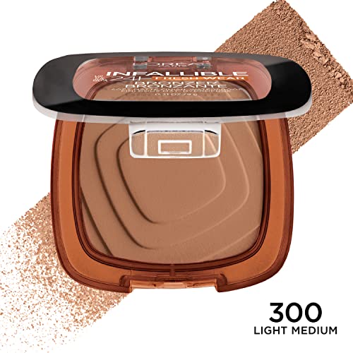 L'Oreal Paris Infallible Bronzer - 24HR Soft Matte, Light Medium, 0.31 oz