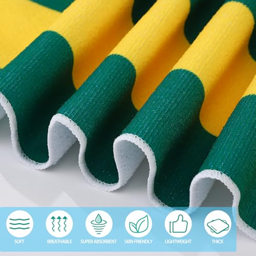 Oversized Beach Towels Set - Quick Dry Microfiber for Travel