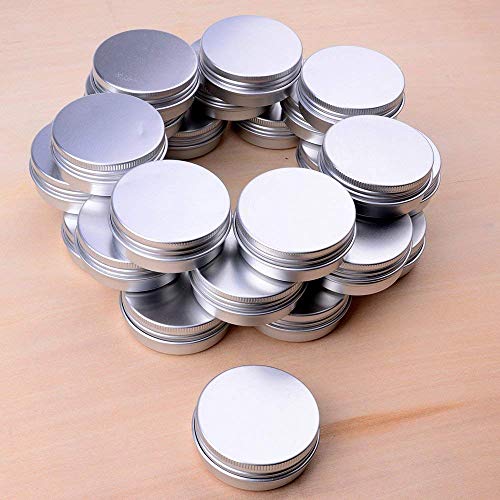 1oz Aluminum Balm Tins - 24 Pack Containers for Lip Balm & Cosmetics