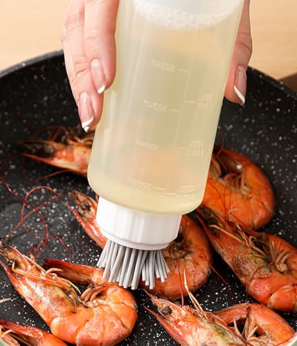 Food-Grade Silicone Oil Brush Dispenser - 175ml 2pcs Set
