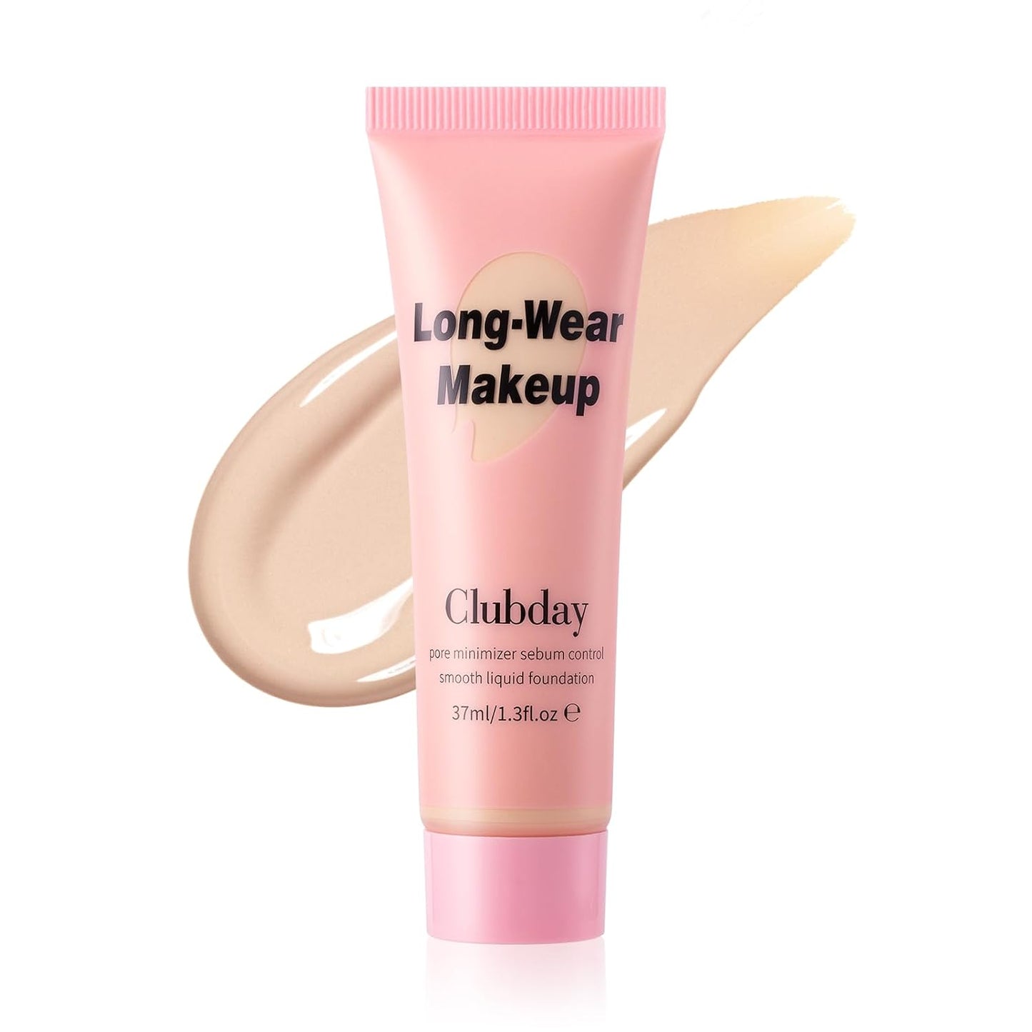 Long-Wear Liquid Foundation - Pore Minimizer & Sebum Control, Oil-Free Matte Finish | 37ml/1.3 Fl Oz