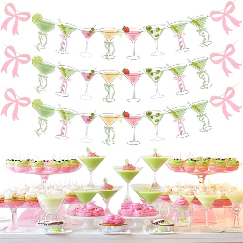 Pink Martini Party Banner - A Tini Bit Older Birthday Decor