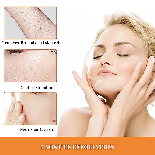 TPTAL Orange Exfoliating Gel Scrub - Deep Cleansing & Moisturizing, 2 Pack