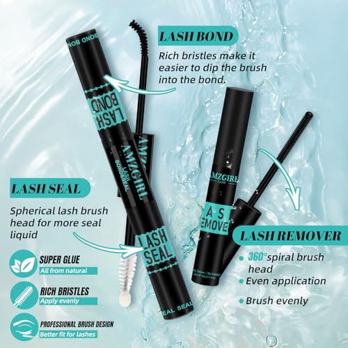 AMZGIRL 30D Fluffy Lash Clusters Kit - 320PCS D Curl 9-16mm
