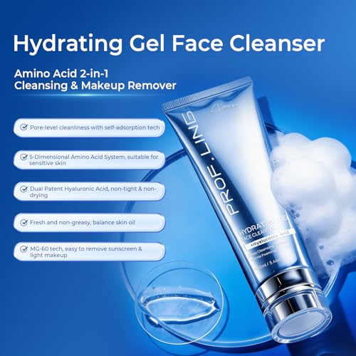 PROF.LING Hydrating Gel Cleanser with Hyaluronic Acid for Sensitive Skin