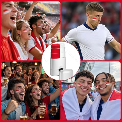 World Cup 2026 Face Paint Stick - Red & White Patriotic Makeup