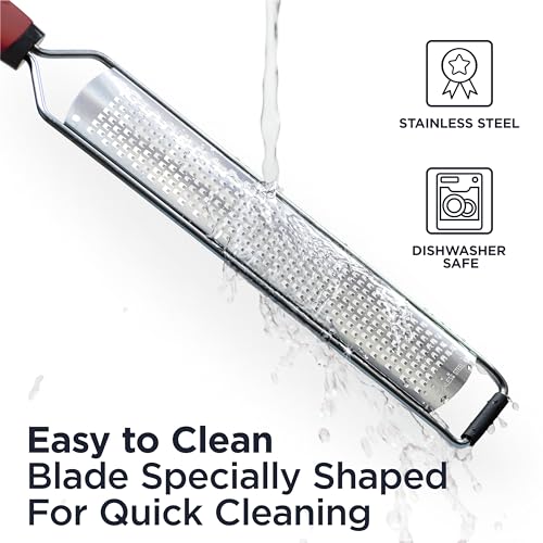 Deiss Pro Citrus Zester & Cheese Grater – Sharp Stainless Steel