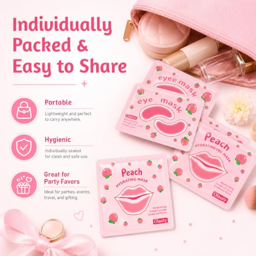 30-Piece Skin Care Set: Lip Masks, Eye Patches & Face Masks