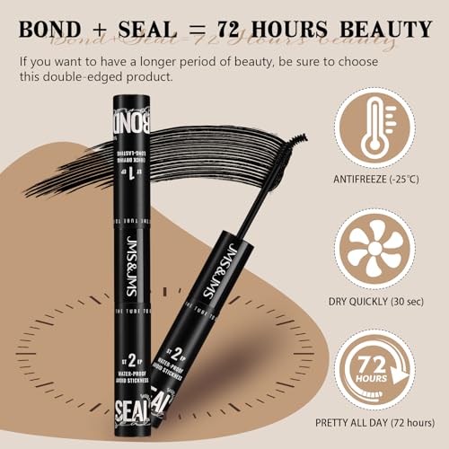 JMS&JMS Waterproof Lash Bond and Seal Glue Set - 2in1, 5ml