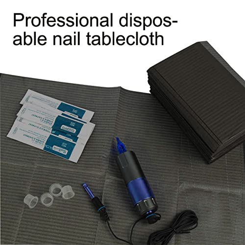 Disposable Black Nail Art Table Towels Mat 13x17 Waterproof 125PCS