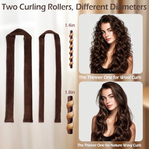 Hianjoo Heatless Curls Set - 11 PCS Overnight Curling Kit