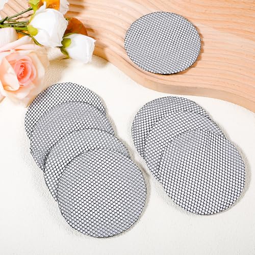 8 PCS Invisible Black Mesh Hair Nets - Reusable Elastic Bun Covers