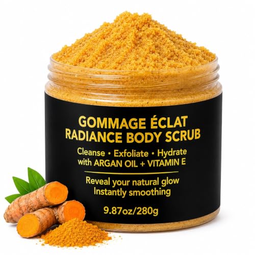 VINGT-NEUF Original Exfoliating Turmeric Body Scrub 280g Brightening & Dark Spot Treatment
