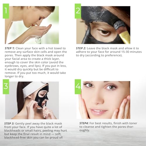 Blooskim Charcoal Peel-Off Mask for Oily Skin - 2.8 fl oz