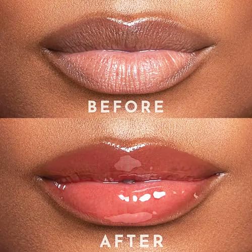 BEFIVECOK Lip Glow Oil Set A - 4 Colors Hydrating Lip Oils with Large Brush Head