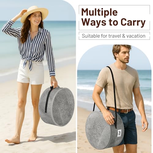 Collapsible Cowboy Hat Box for Travel & Storage - 5 Cap Organizer