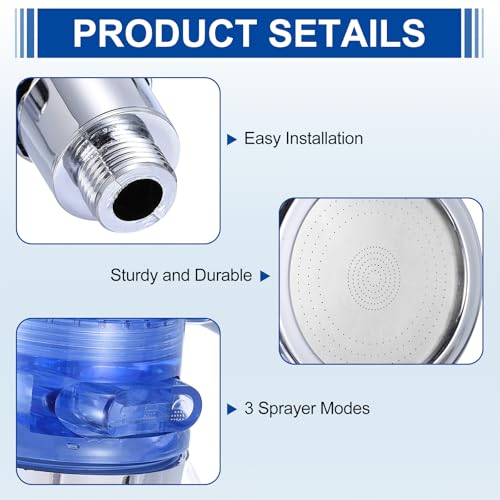 uxcell Shampoo Bowl Sprayer Head - 3-Mode Salon Sink Faucet Replacement
