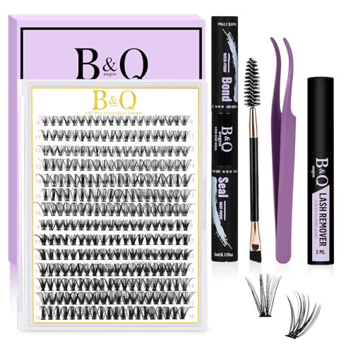 40D-0.07D 280PCS Eyelash Clusters Kit for DIY Extensions - Waterproof, Reusable