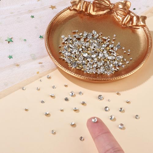 Crystal Pointed Back Rhinestones for Nail Art 1440pcs/Bag DIY Decorations