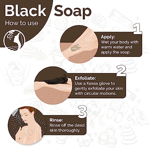 Fatima's Garden Olive Oil Black Soap - Natural Cleanser, 150g