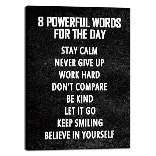 Inspirational Motivational Quote Canvas Print - 16x12 Inch Wall Art