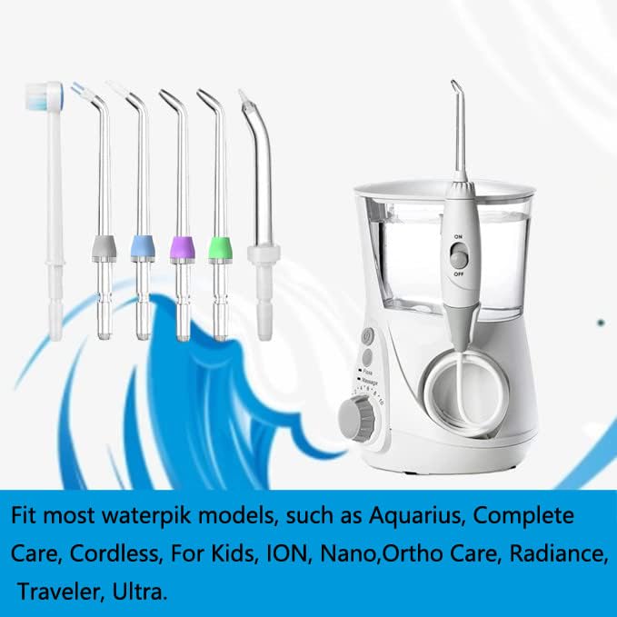 Waterpik Compatible Flosser Replacement Tips - 6 Piece Set