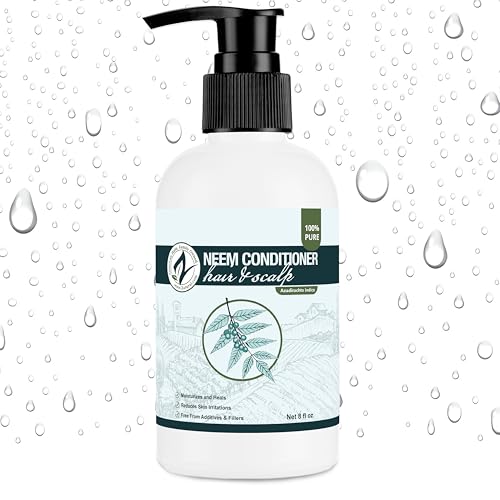 Zatural Neem Hair Conditioner - Deep Moisturizing Botanical Formula, Supports Shine & Manageability (8 Fl Oz)